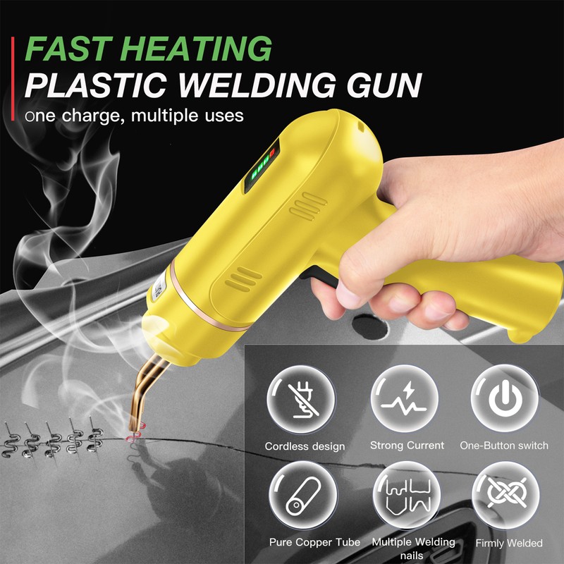 200W Cordless USB Rechargeable Plastic Welder,Plastic Welding Kit with 400PCS