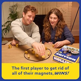 Kollide by Relatable, emocionante Juego magnético para la Noche de Juegos Familiares, Divertidos Juegos de 2 Jugadores para niños, Incluye 1 Cuerda, 20 imanes y Bolsa de Transporte