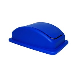 Thunder Group PLTC023RL Recycling Container Lid, Rectangular, Swing Door, Secure snap-on, Plastic, Blue (for PLTC023R)