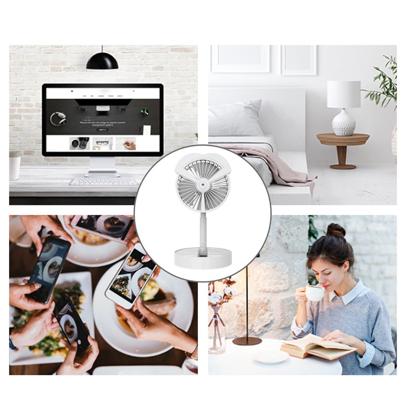 Mini Electric Fan 3 Wind Speeds Cooling Fan Brushless Motor