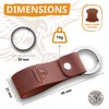Leather Keychain Favorite for Men, Keyring Gift for Women &