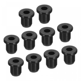 sourcing map Pack of 10 Rubber Grommet Holder Diameter 9/32 Inch (7 mm) Round T-Type for Cable Organising and Protecting