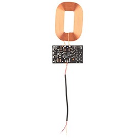 Módulo Receptor de Carga Inalámbrico Qi DIY, Módulo Receptor de Carga Inalámbrico Ultrafino, Cargador de Bobina de Placa de Circuito, 5V 1A, Plug and 