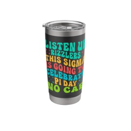 Funny Pi Day Design Irrational Humor for Teachers Math Nerds Stainless Steel Insulated Tumbler