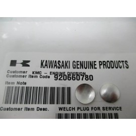 Kawasaki 2 Genuine Kawasaki 92066-0780 Welch Plug FX651V FX691V FX730V 4 Stroke