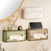 tenpiont Tissue Box Holder Wall Mounted, Clear Tissue Box Holder