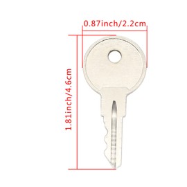 Congparts CH751 751CH Key Compatible with RV Campers, T-Handles, Side Boxes, Storage Lockers, Boats, Display Cases, Storage Cabinets, Tool Boxes Rep CH751 Key, 2 Pack