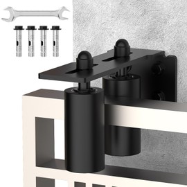 MeBantoo Sliding Gate Guide Roller, 4" Nylon Wheels, Black