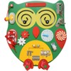 SENSORY4U Owl Sensory Wooden Activity Busy Board - Wood Montessori