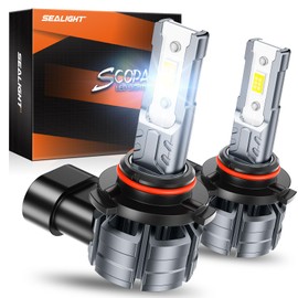 SEALIGHT H10 Fog Light Bulbs, 12000LM 6500K Cool White Light Bulbs, 9040 9045 9145 9140 Front Fog Lamps for Car, Trucks, SUVS, Non-Polarity