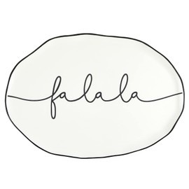 Santa Barbara Design Studio Holiday Ceramic Serving Platter, 14 x 10-Inch, Fa La La