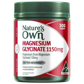 Nature's Own Magnesium Glycinate 1150mg 300 Tablets Exclusive Size