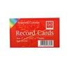 Silvine record cards 127x77mm ruled pack of 400 in assorted colours