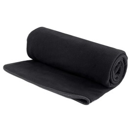 Inner Sleeping Bag, Fleece Blanket, Blanket, Large, Warm, Multi-functional, Kneel, Outdoor, Indoor, Sleeping in Car, Washable, Zippered, Envelope Type (Black)