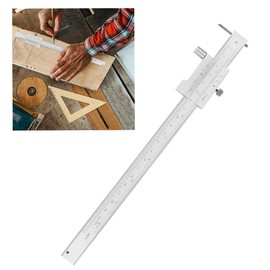 Vernier Caliper, Marking Caliper, 0-200mm Stainless Steel Pocket Caliper, Parallel Markings, Vernier Caliper Measuring Tool with Locking Screw