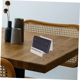 KICHOUSE Wallet Display Rack Card Display Rack Multipurpose Desktop Stand Plastic Business Cards Holder