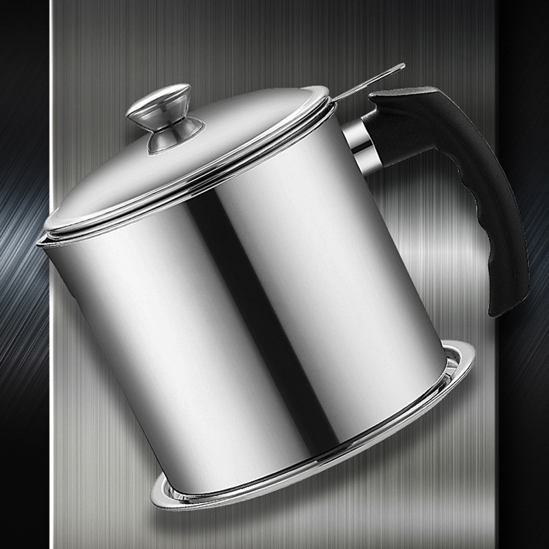 Oil Strainer Pot Filter Screen Large Capacity Multifunctional 304 Stainless