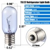 297048600 241552802 Refrigerator Light Bulb Replacement Compatible with Frigidaire Whirlpool