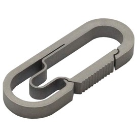 KOYOKOMA Oval Carabiner, Titanium Alloy, Small, Mini Type, Key Holder, Keys, Military, Lightweight, Outdoor, Load Capacity 55.1 lbs (25 kg) Accessory