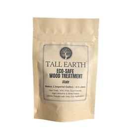 Tall Earth Eco-Safe Wood Treatment, Non-Toxic Stain, Silver Gray Patina, 1 Gallon Mix