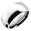 MJ Metals Jewelry Classic Mirror Polished White Tungsten Carbide 10mm