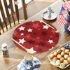 Artoid Mode Red Stars Patriotic 4th of July Round Placemats