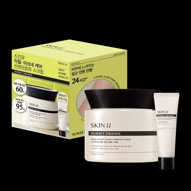 Skin U Inno-scent Sunset Orange Scrub 450g (+35g) - [SET]