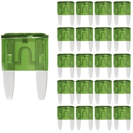 Gebildet 30A Mini Fuse 30 AMP ATM APM Blade Car Fuses 30Amp Automotive Fusibles for RV Auto Motorcycle Truck (Pack of 20Pcs)