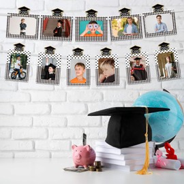 Fonder Mols Graduation Garland Photo Banner, 2025 Graduation Party Decoraitons, Class of 2025 Party Supplies