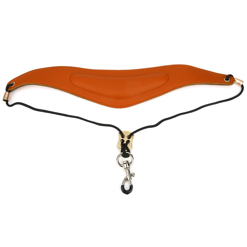Saxophone Strap Plus Cotton Artificial Leather Adjustable Shoulder Musical Instrument