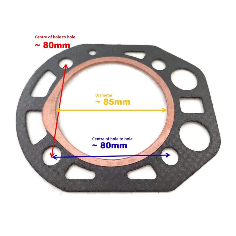85 mm Bore Size Cylinder Head Gasket Replaces R175A R176