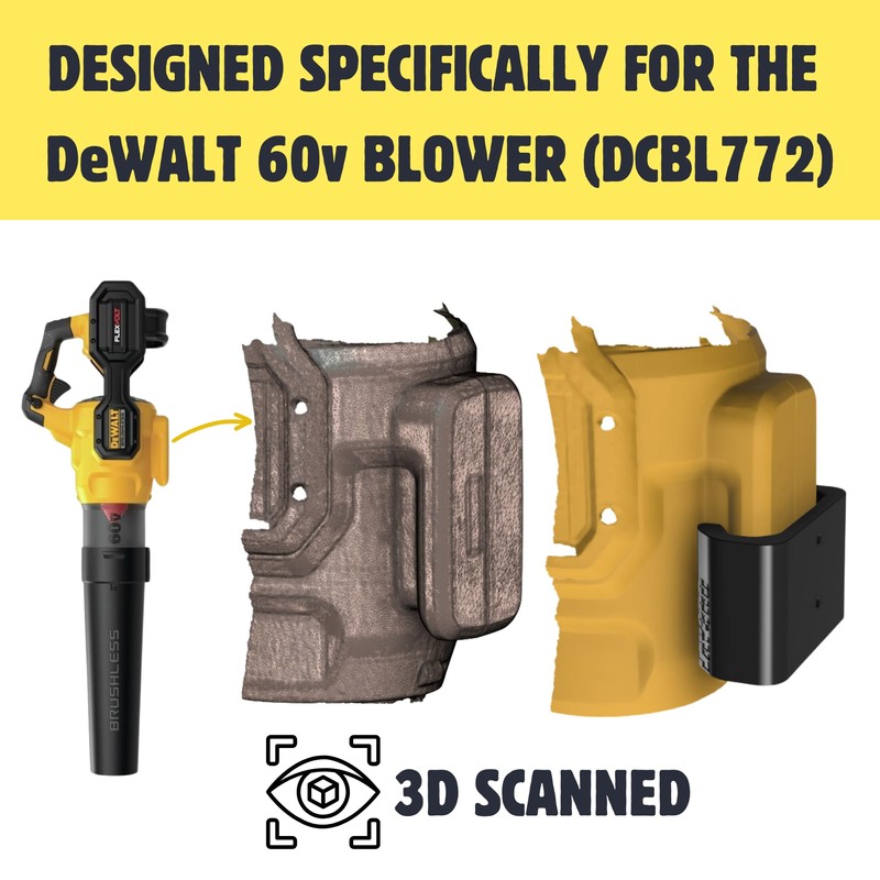 DeWalt Wall Mount for 60v Flexvolt Blower | DCBL772 Compatible