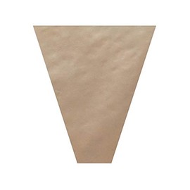 50 PK, Brown Mineral Paper Bouquet Sleeve, 4 x 18 x 17" for Flower Wrapping