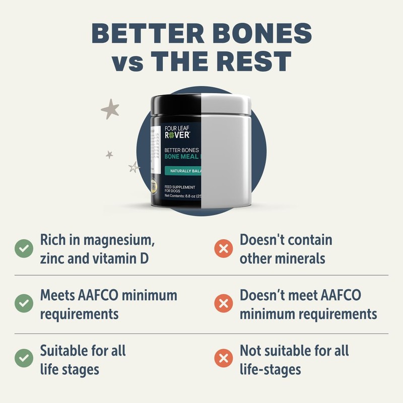 Four Leaf Rover Better Bones Bone Meal for Dogs -