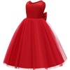 Baby Girl Red Dress,Party Christmas Earster Wedding Flower Sleeveless Floor
