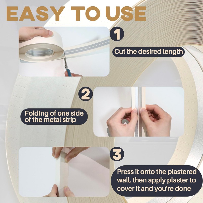 Terixe Drywall Corner Tape - 150 Ft Roll Reinforced Drywall