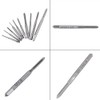 Gasea 10pcs Mini Machine Hand Tap Set Straight Fluted Hand