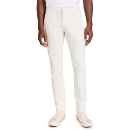 Theory Men's Zaine Carpenter Canvas Straight Pants, Ivory, White, 32
