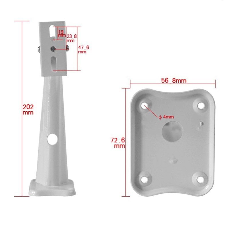 Enwye 2 PCS CCTV Security Camera Corner Pole Mounting Bracket