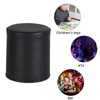 PU Leather Dice Cup Set with Lid & 6 Blue