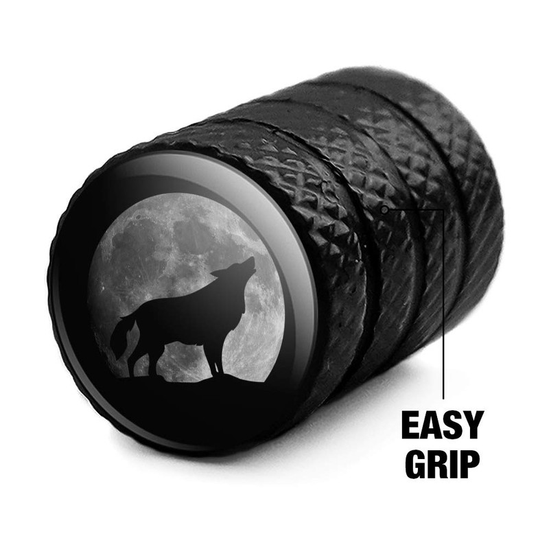 Graphics and More Wolf Howling Moon Silhouette Tire Rim Wheel