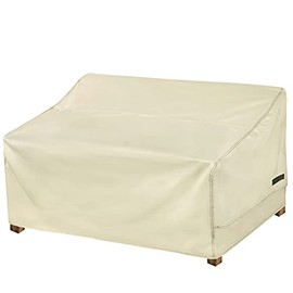 NettyPro Outdoor Loveseat Sofa Cover Waterproof 3-Seater Patio Furniture Bench Sofa Cover, 58" W x 37" D x 35" H, Beige