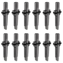 MUKCHAP 12 PCS 5/8 Inch Wedge and Feather Shims, Stone Splitting Wedges, Steel Blade, Pointed Edge, Small, Stone Splitter