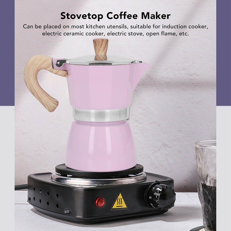 150ML Moka Pot Home Classic Italian Style Aluminum Moka Pot