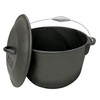 Bayou Classic 6-qt Pre-Seasoned Cast Iron Covered Soup Pot w/Domed