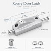 Spring Floor Door Latch Lock for Revolving Doors - Stainless