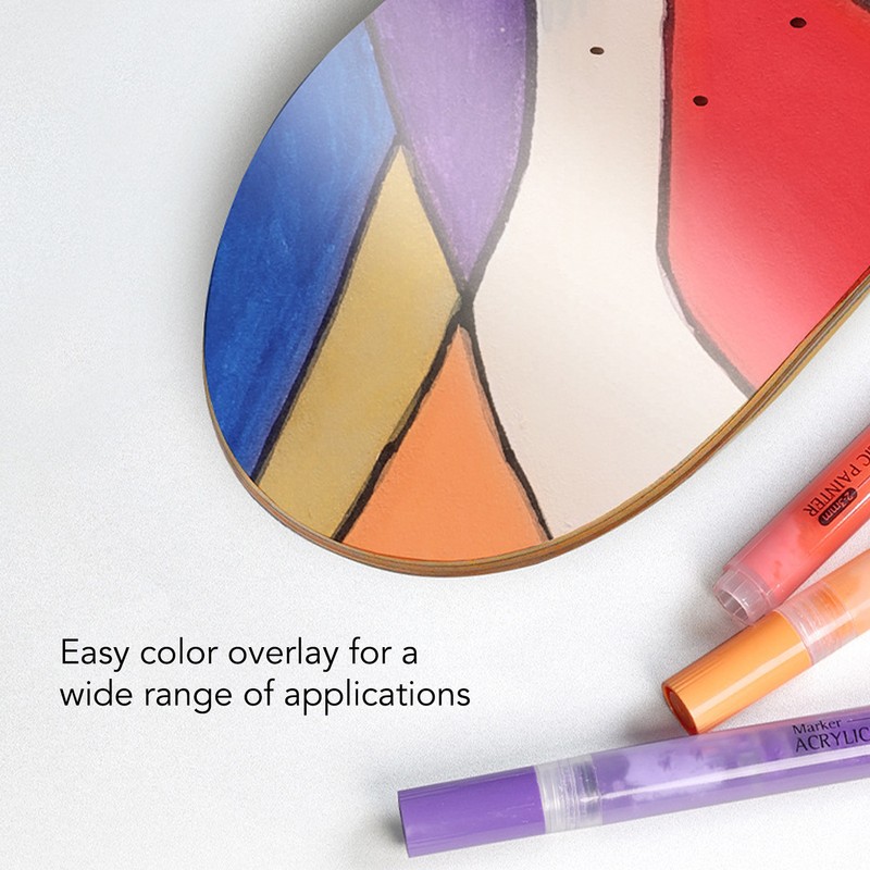 12 Pcs Acrylic Paint Markers 12 Colors 3.0mm Waterproof DIY