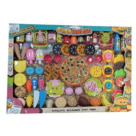 SDMAX Fast Food Toy Play Set For Kids, Kitchen Accessories, Multiple Grocery, Colourful Design, Portable And Lightweight, Pretend Play Set,, Random colour