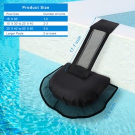 Busnacty 2-Pack Animal Saving Escape Ramp - Frog Floating Ramp Rescues, Pool & Spa Accessories & Tools, Saving All Small Animals Entering The Pool (Black)