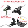 JAVIK Updated Universal Bike Brake Master Cylinder Clutch Lever Set